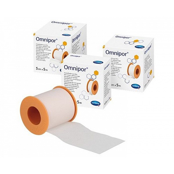 Hartmann Omnipor Χάρτινη Non Woven Επιδεσμική Ταινία 5cm x 5m  