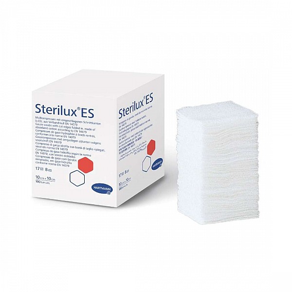 Hartmann Sterilux ES Μη αποστειρωμένη γάζα 17 κλωστών 7,5×7,5cm 100 τμχ