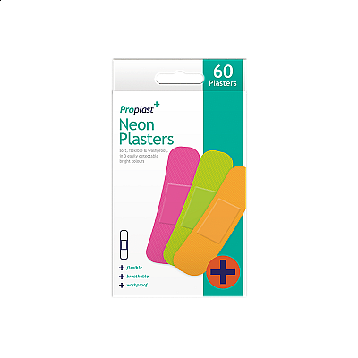 Proplast Neon  Plasters 60 pk 