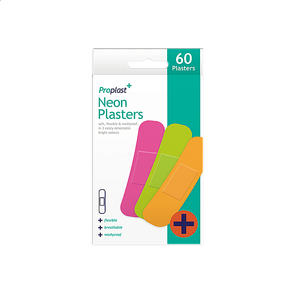 Proplast Neon  Plasters 60 pk 