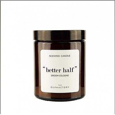  Groom Cologne Φυτικό αρωματικό κερί με καπάκι 135gr, Better half - The Olphactory 