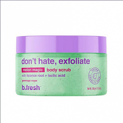 Scrub λάμψης & απολέπισης σώματος, don't hate, exfoliate 200gr - BFresh