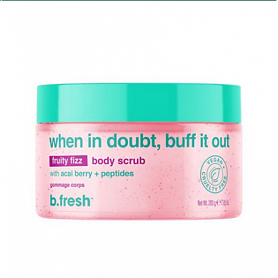 Scrub αναζωογόνησης & απολέπισης σώματος, When in doubt buff it out 200gr - BFresh