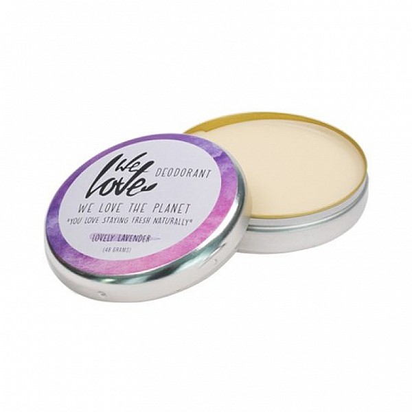 WE LOVE THE PLANET | Βιολογικό Αποσμητικό tin LOVELY LAVENDER – (Λεβάντα) 48g 