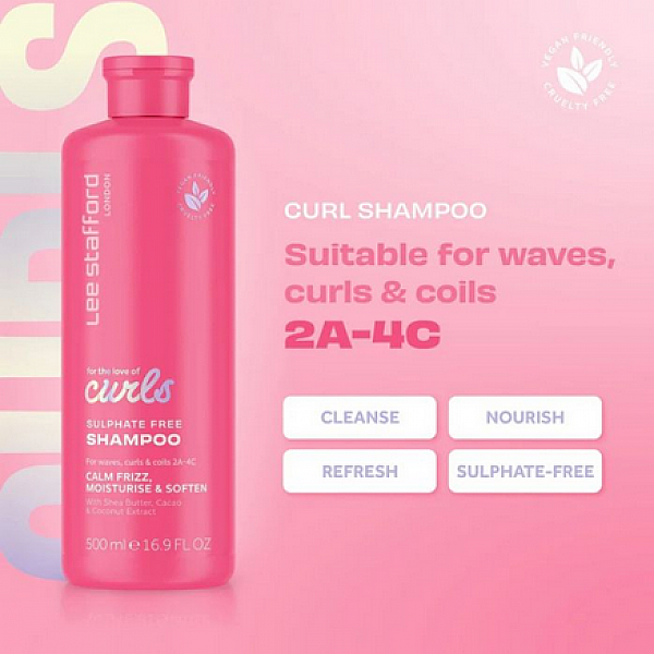 Σαμπουάν για μπούκλες 250ml, For The Love Of Curls - Lee Stafford