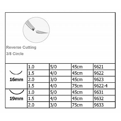 Medipac PGA 4/0 με Βελόνα 19mm Ράμματα 9632 (24 τμχ)