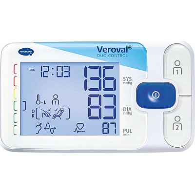 Hartmann Veroval Duo Control Medium Ψηφιακό Πιεσόμετρο Μπράτσου 