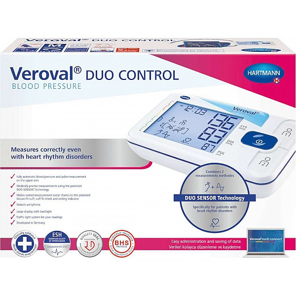 Hartmann Veroval Duo Control Medium Ψηφιακό Πιεσόμετρο Μπράτσου 