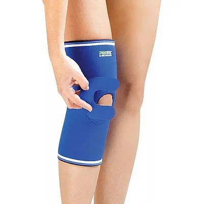 Επιγονατίδα Neoprene με οπή & πελότα σε Μπλε χρώμα