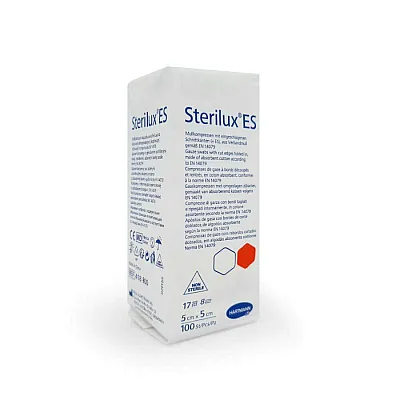 Hartmann Sterilux ES Μη αποστειρωμένη γάζα 13 κλωστών 5×5cm 100 τμχ