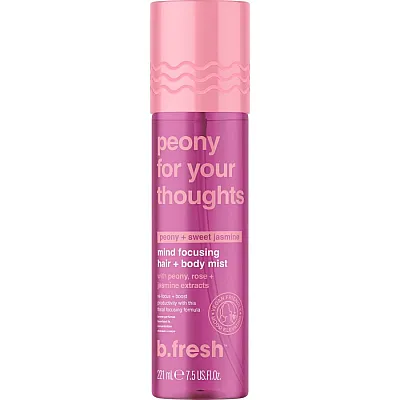 Peony for your thoughts, mind focusing mist μαλλιών και σώματος 221mL - BFresh