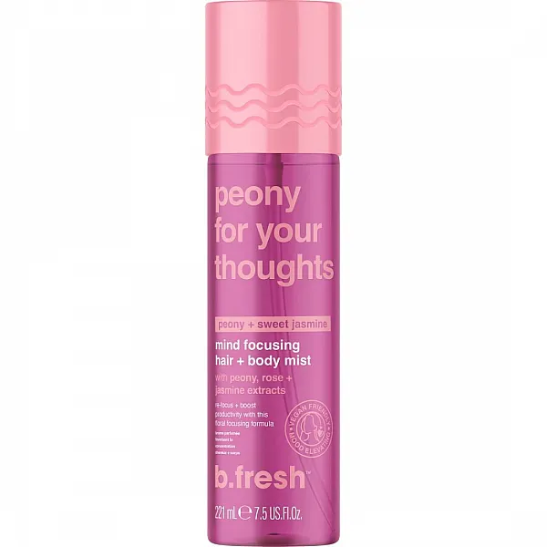 Peony for your thoughts, mind focusing mist μαλλιών και σώματος 221mL - BFresh