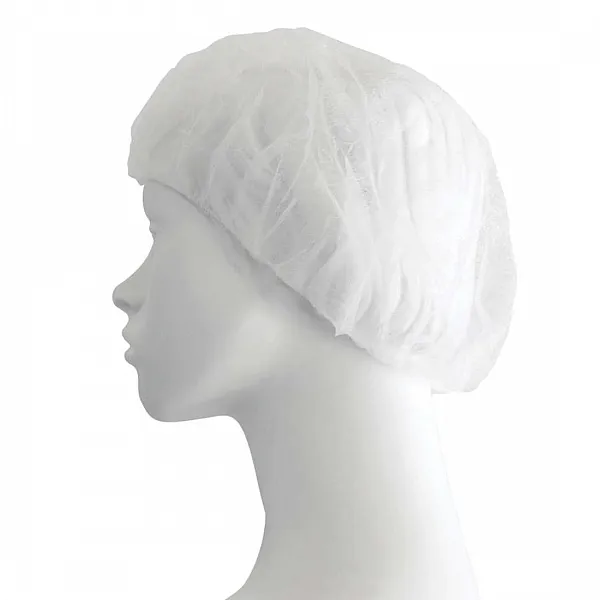 Σκούφια non woven με λάστιχο γύρω λευκή (100τμχ)