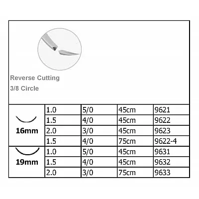 Medipac PGA 4/0 με Βελόνα 19mm Ράμματα 9632 (24 τμχ)