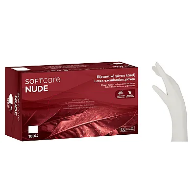 Γάντια latex Soft Touch λευκό χωρίς πούδρα (100τμχ)