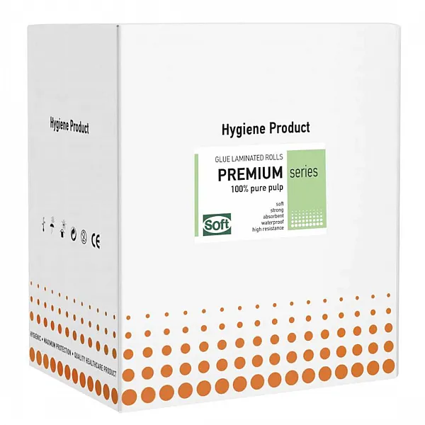PREMIUM STANDARD Εξεταστικό Ρολό Πλαστικό + Χαρτί Μωβ - 40cm x 50m (1 τμχ)