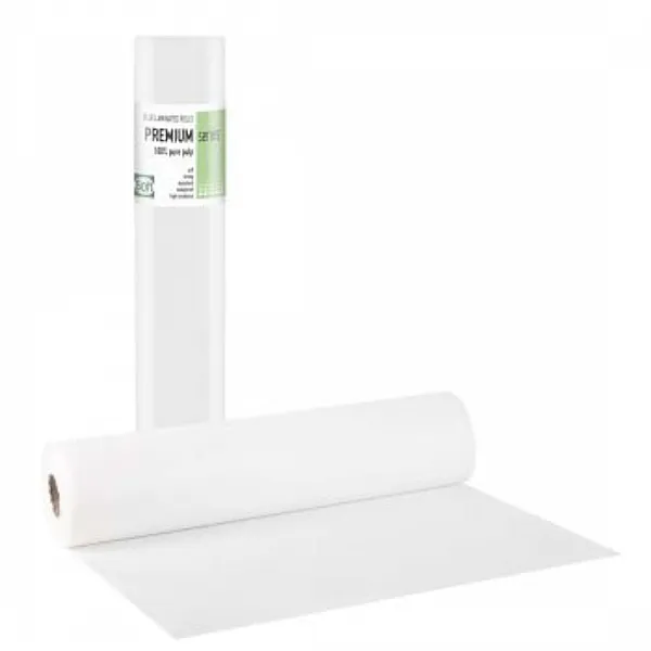  PREMIUM STANDARD Εξεταστικό Ρολό Πλαστικό + Χαρτί Λευκό - 58cm x 50m (1 τεμάχιο)