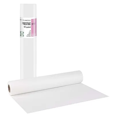 PRESTIGE STANDARD Εξεταστικό Ρολό Non woven + Πλαστικό Λευκό - 58cm x 50m (1 τμχ)