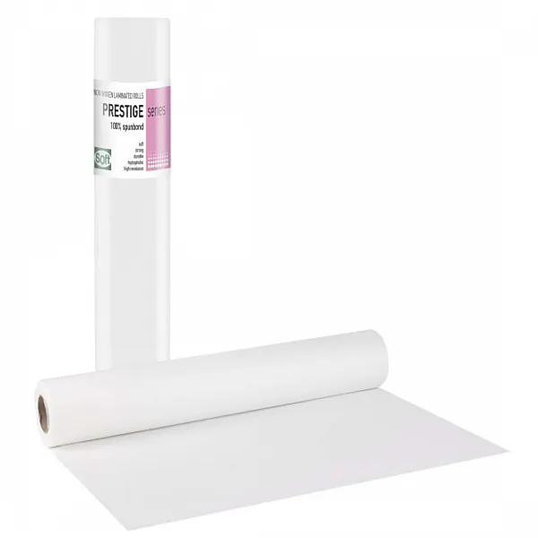 PRESTIGE STANDARD Εξεταστικό ρολό Non woven + Πλαστικό Λευκό - 68cm x 50m (1 τμχ)