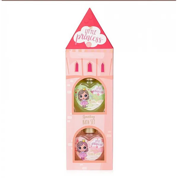 Bath set σε συσκευασία-σπιτάκι με 2*80ml αφρόλουτρο & σφουγγάρι, Little Princess - Accentra