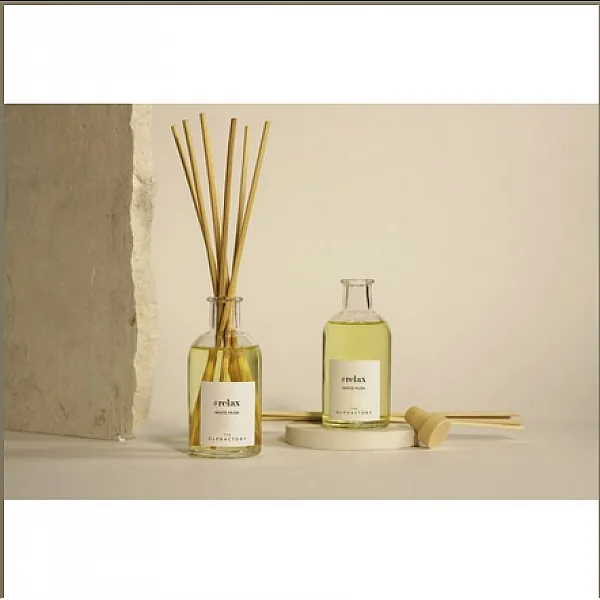 Αρωματικό χώρου με στικς 100ml White Musk, Relax Diffuser - The Olphactory