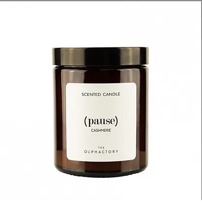 Cashmere Φυτικό αρωματικό κερί με καπάκι 135gr, Pause - The Olphactory