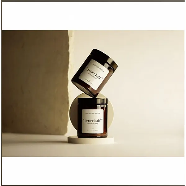  Groom Cologne Φυτικό αρωματικό κερί με καπάκι 135gr, Better half - The Olphactory 