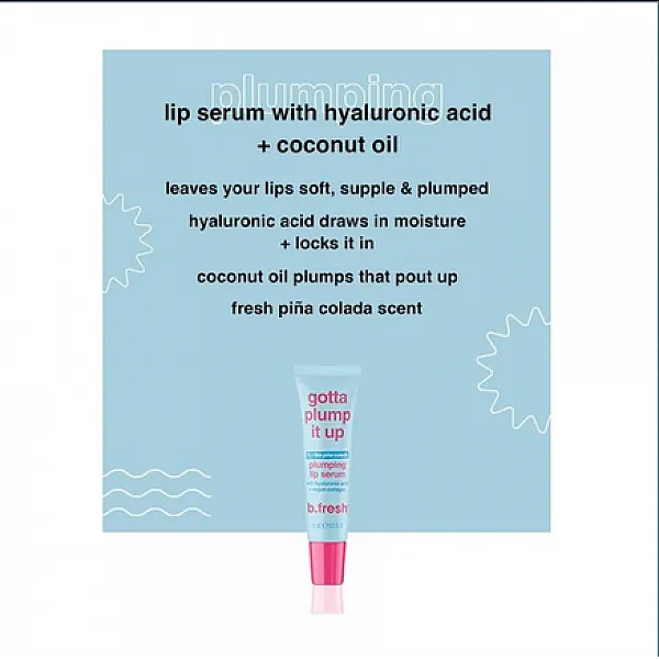 Serum χειλιών 15ml για όγκο, Gotta plump it up - BFresh