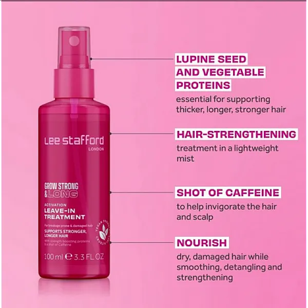 Σπρέι θεραπείας & ενίσχυσης μαλλιών 100ml, Grow Strong & Long Leave-In Activation Treatment - Lee St