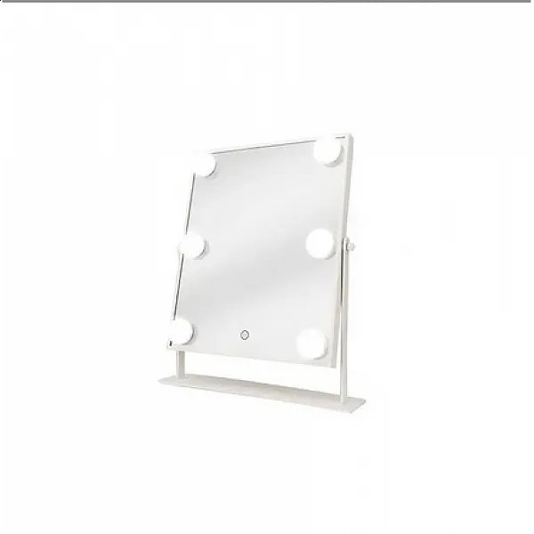 Επαγγελματικός λευκός καθρέφτης Hollywood 25.4*35.5cm με LED φωτισμό & κουμπί αφής - By Upper Canada
